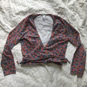 American Apparel Wrap Crop Top